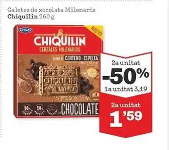 Sorli Galetes de xocolata milenaris chiquilín oferta