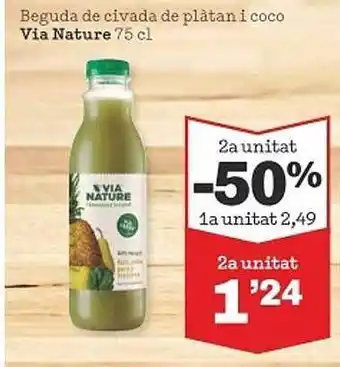 Sorli Beguda de civada de plàtan i coco via nature oferta