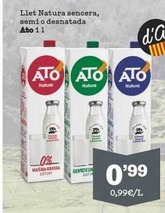 Sorli Llet natura sencera semi o desnatada ato oferta