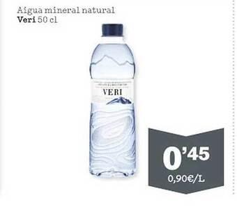 Sorli Aigua mineral natural veri oferta