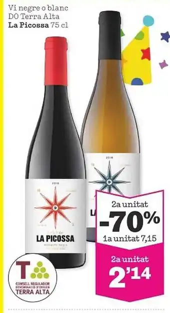 Sorli Vi negre o blanc do terra alta la picossa oferta