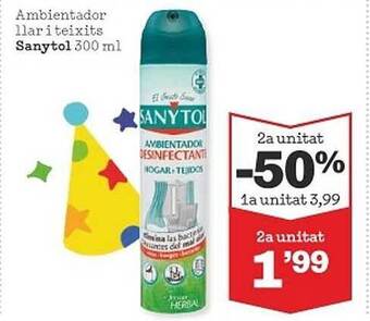Sorli Ambientador llar i teixits sanytol oferta