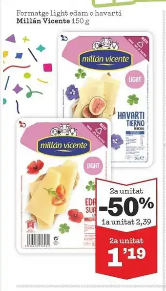 Sorli Formatge light edam o havarti millán vicente oferta