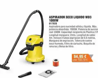 Optimus Aspirador seco liquido wd3 1000w oferta