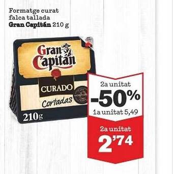 Sorli Formatge curat falca tallada gran capitán oferta