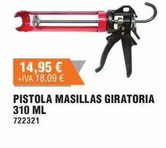 Optimus Pistola masillas giratoria 310ml oferta
