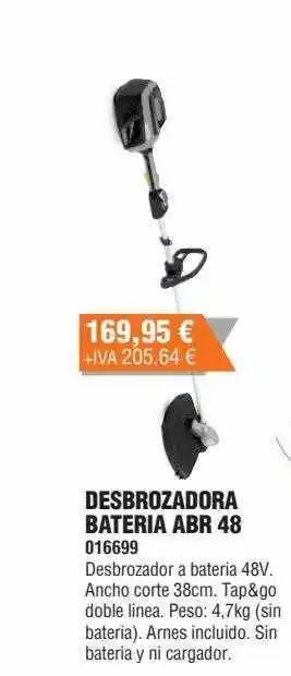 Optimus Desbrozadora bateria abr 48 oferta