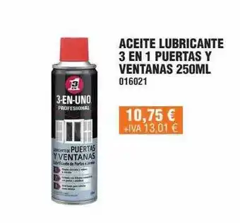 Optimus Aceite lubricante 3 en 1 puertas y ventanas 250ml oferta