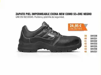 Optimus Zapato piel impermeable exena new como s3+src negro oferta