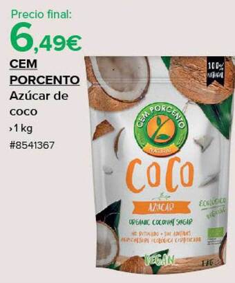 Costco Cem porcento azúcar de coco oferta