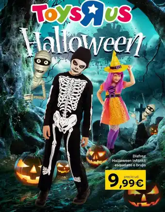 ToysRus Disfraz halloween infantil esqueleto o bruja oferta