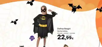 ToysRus Disfraz batgril varias tallas oferta
