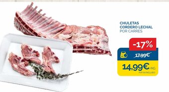 Cash Ecofamilia Chuletas Cordero Lechal oferta