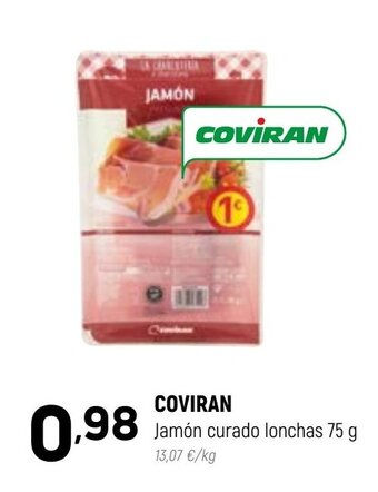 Coviran Coviran Jamón Curado Lonchas 75g oferta