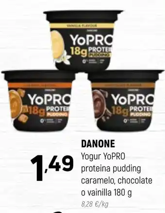 Coviran Danone Yogur YoPRO Proteina Pudding Caramelo oferta