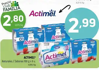 Coviran Actimel Naturales/Sabores 100g x 6u oferta