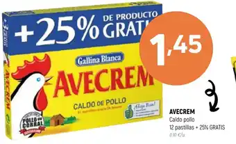Coviran Avecrem Caldo Pollo 12 Pastillas + 25% Gratis oferta