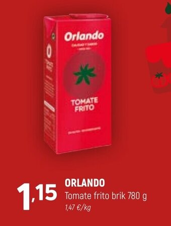 Coviran Orlando Tomate Frito Brik 780g oferta