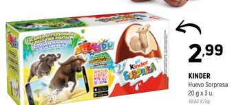 Coviran Kinder Huevo Sorpresa 20g x 3u oferta