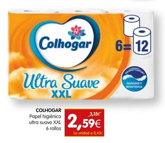 Colhogar Papel Higiénico Ultra Suave XXL 6 Rollos