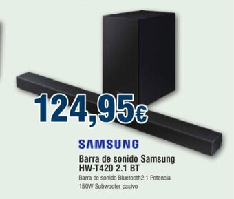 FROIZ Barra de Sonido Samsung HW-T420 2.1 BT oferta