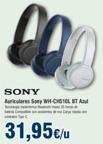 FROIZ Auriculares Sony WH-CH510L BT Azul oferta