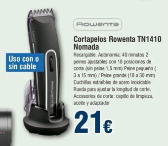 FROIZ Cortapelos Rowenta TN1410 Nomada oferta