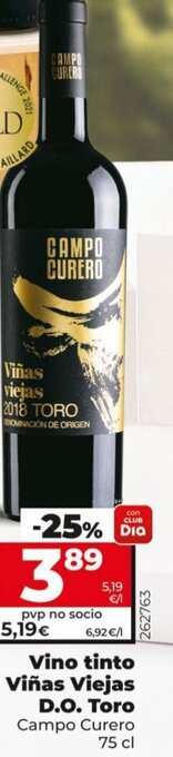Dia Vino Tinto Viñas Viejas D.O. Toro oferta