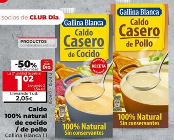 Dia Caldo 100% natural de Cocido / de Pollo oferta