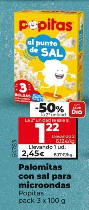 Dia Palomitas Con Sal Para Microondas oferta