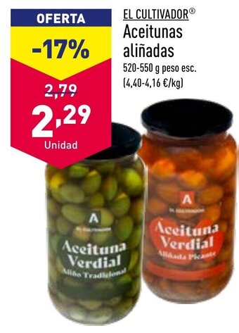 ALDI Aceitunas Aliñadas oferta
