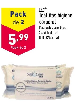 ALDI Toallitas Higiene Corporal oferta