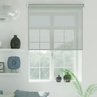 BricoCentro Estor roll-up screen gris 120x250cm oferta