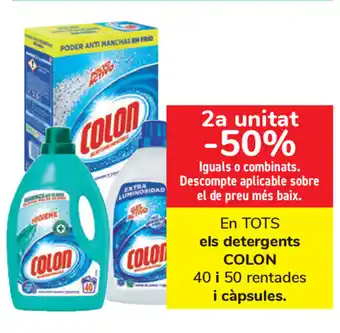 Carrefour Colon els detergents i cáspsules oferta