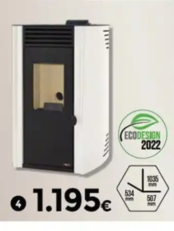 BigMat Estufa de Pellets 10KW Mod First Blanca oferta