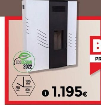 BigMat Estufa 10KW Slim Minus Canalizada Blanca oferta