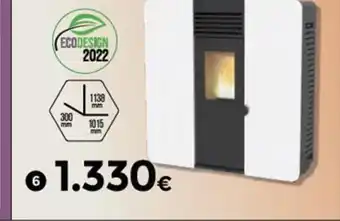 BigMat Estufa de Pellets First Slim 8 KW de Pasillo, Canalizable Blanca oferta