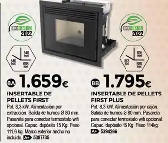 BigMat Insertable de Pellets First oferta