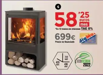 BigMat Estufa Coral 3V Ecodesign oferta