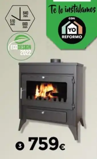 BigMat Estufa de Leña Capri oferta