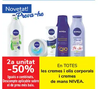 Carrefour Nivea les cremes i olis corporal i cremes de mans oferta