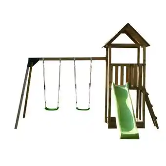 ToysRus Parque juegos infantil de madera tibidabo con columpio doble oferta