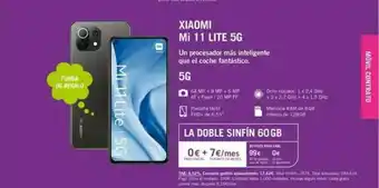 Yoigo Xiaomi Mi 11 Lite 5g oferta