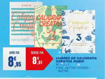 Bureau Vallée Llibres De Caligrafia Creativa Rubio oferta