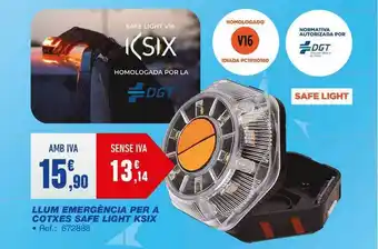 Bureau Vallée Llum Emergència Per A Cotxes Safe Light Ksix oferta