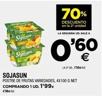 BM Supermercados Postre de soja sojasun oferta