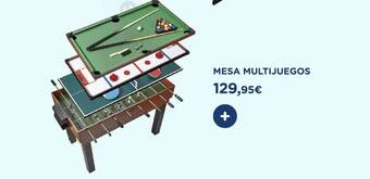 El Corte Inglés Mesa Multijuegos oferta