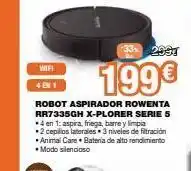 Expert Wifi 4 en 1 199€ robot aspirador rowenta rr7335gh x-plorer serie 5 4 en 1: aspira, friega, barre y limpia *2 cepillos later oferta
