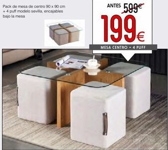 Atrapamuebles Mesa de centro oferta