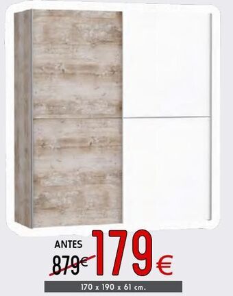 Atrapamuebles Armario con puertas correderas oferta